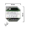 Récepteur Dickert_ UPE1_dimensions A saisir LOT de télécommande Dickert à bas prix